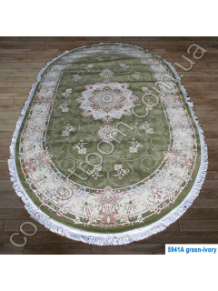 Килим Turkistan 5941 green-ivory Овал